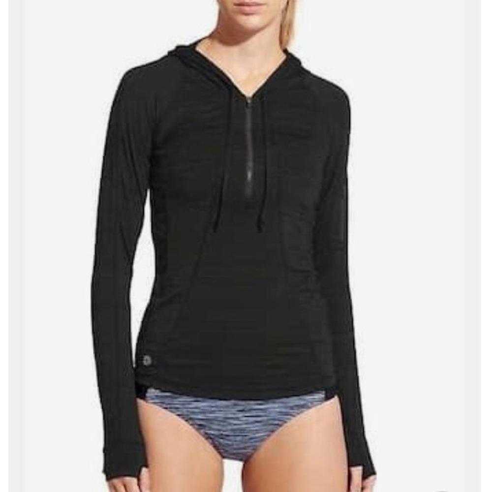 Athleta Pacifica UPF hoodie rashguard med